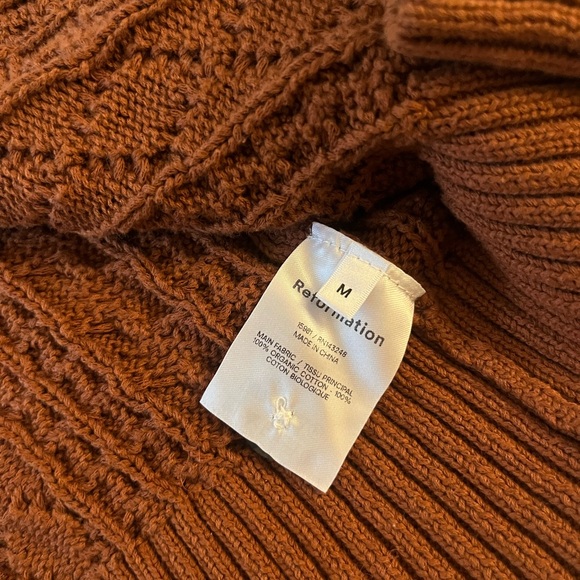 Reformation Cotton Cable Knit Cardigan - Picture 4 of 6